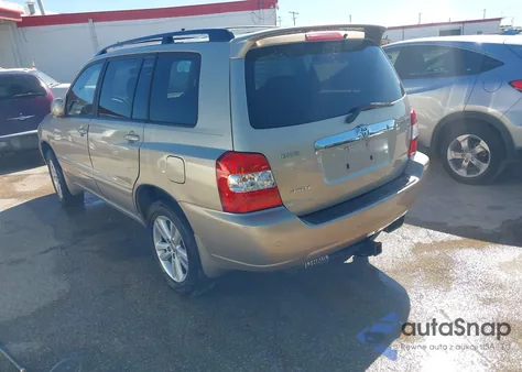 2006 Toyota Highlander Hybrid Limited V6 from USA, damaged, VIN JTEEW21A760005854